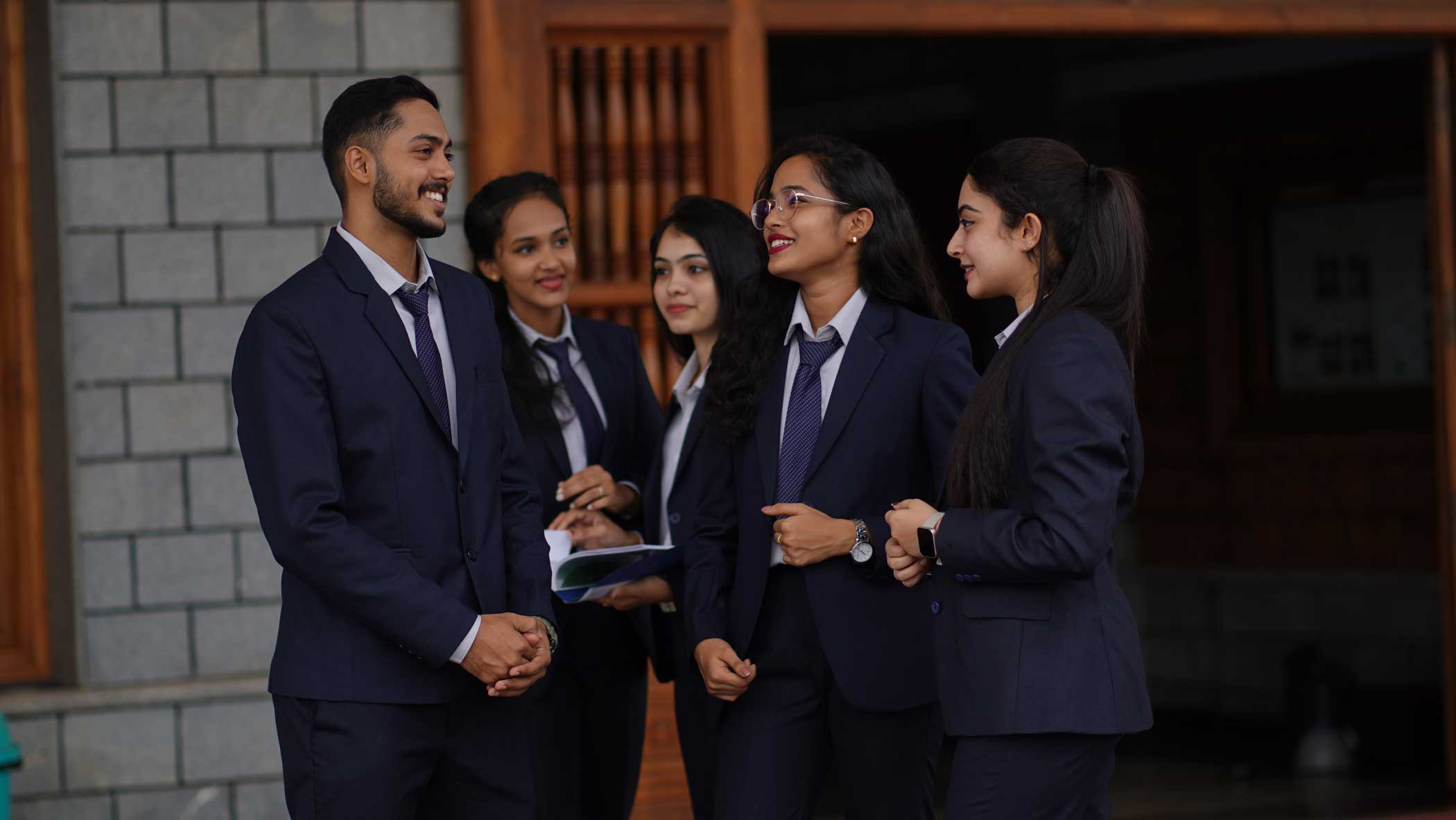 sahyadri college students group photo