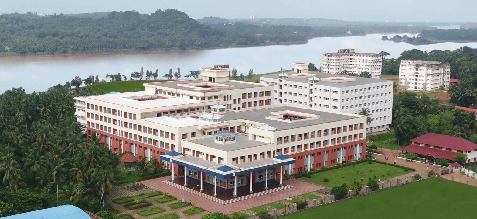 college aerial view