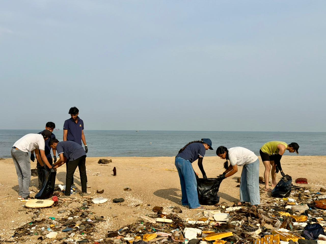 Wave of Change - Beach Cleaning Activity by CSR Club of MBA, SCEM photo 1