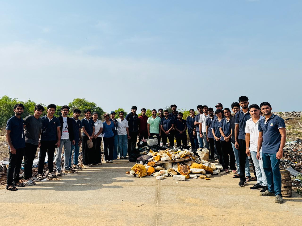 Wave of Change - Beach Cleaning Activity by CSR Club of MBA, SCEM photo 2