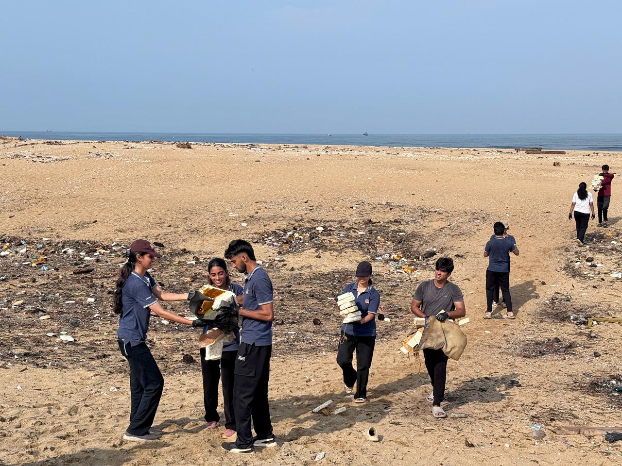 Wave of Change - Beach Cleaning Activity by CSR Club of MBA, SCEM photo 3