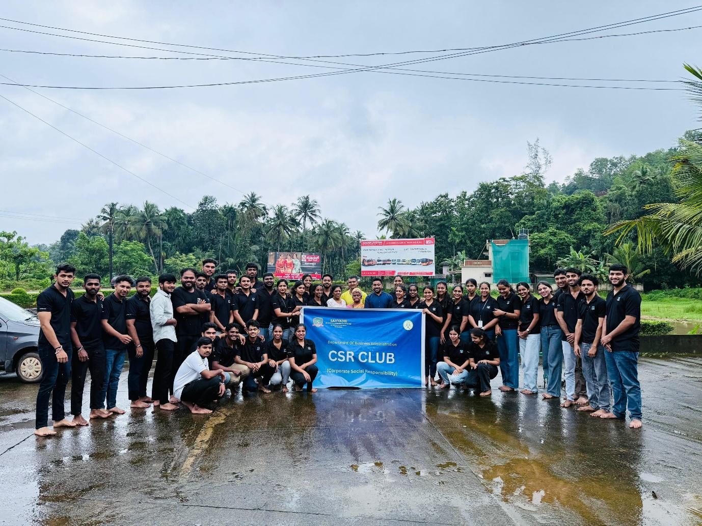 CSR Club members of the MBA department planted paddy at Halegate Karija Cross Bantwal on 12th July 2025 photo 1