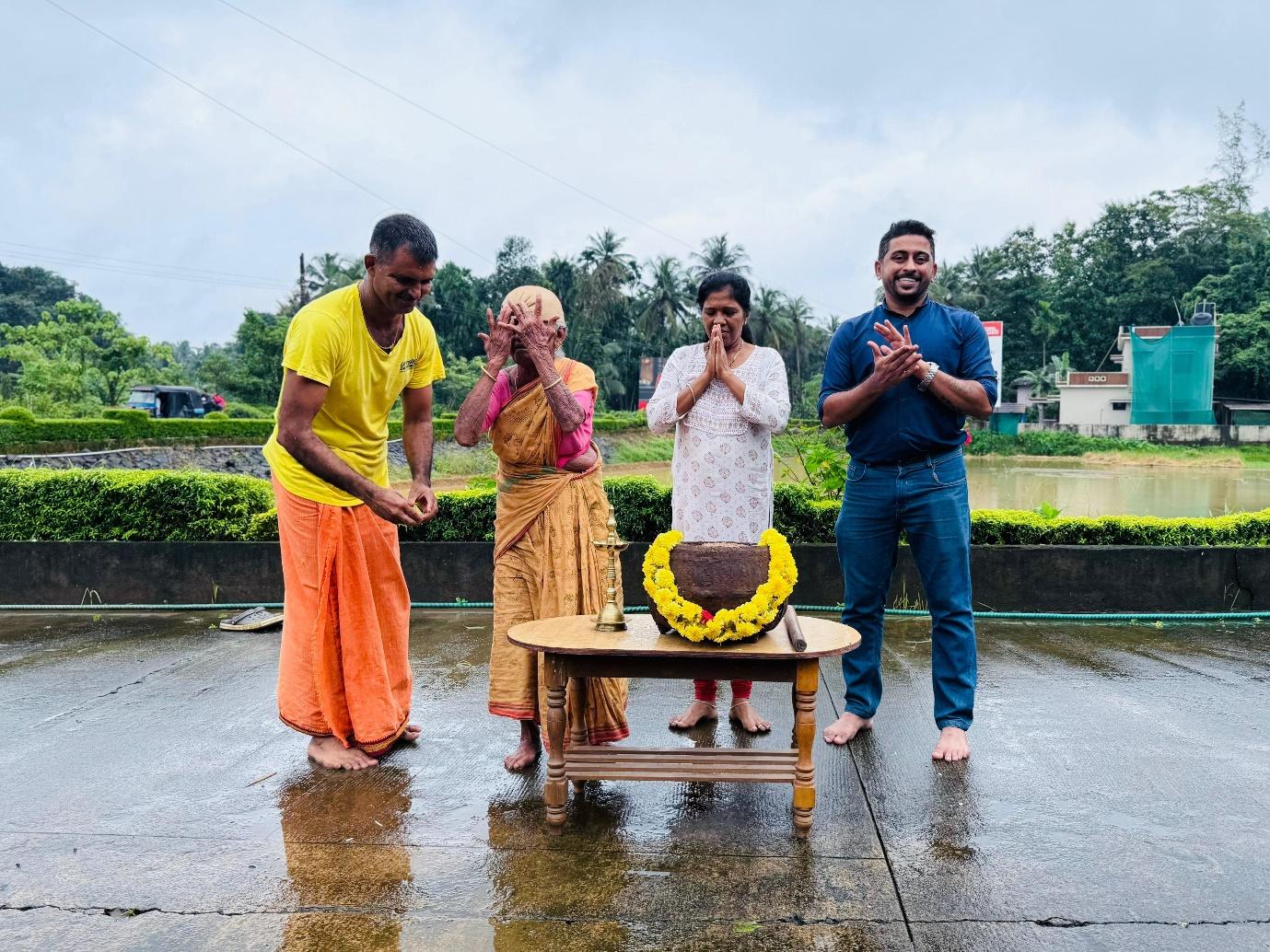 CSR Club members of the MBA department planted paddy at Halegate Karija Cross Bantwal on 12th July 2025 photo 2